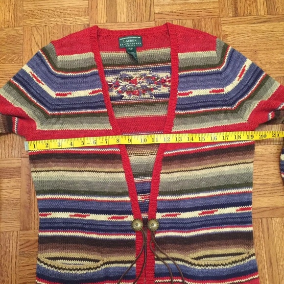 RALPH LAUREN  Navajo Southwest  Hand-Knit Cardigan - Picture 6 of 8